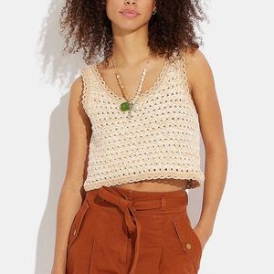 Coach Crochet Tank Top